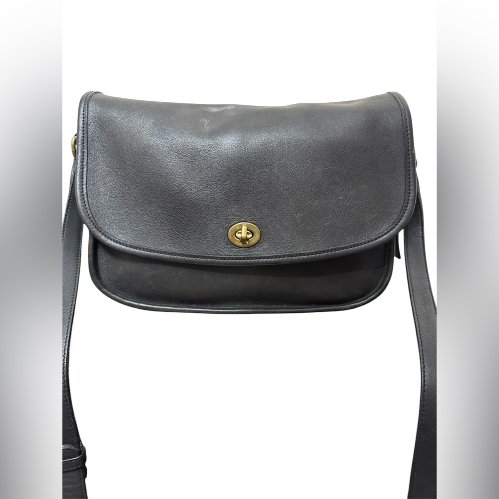 Vintage Coach City Bag Navy Blue